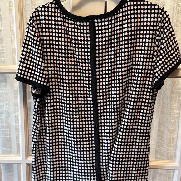 Anne Klein Polka Dot Blouse - Picture 2 of 5
